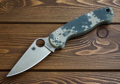 Лот: 2965376. Фото: 1. Spyderco Paramilitary2 C81GPCMO2. Ножи, топоры