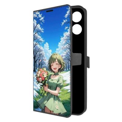 Лот: 25383046. Фото: 1. Чехол Krutoff Eco Book "Аниме... Чехлы, бамперы
