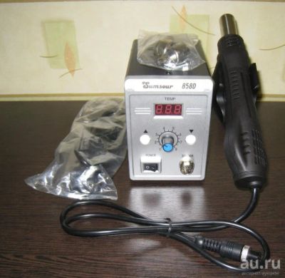 Лот: 16455309. Фото: 1. Паяльный фен Sumsour 858D. Радиолюбительский инструмент