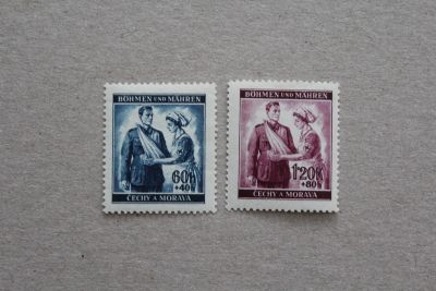 Лот: 23604319. Фото: 1. Германия 1940 года. 3 Рейх. Богемия... Марки