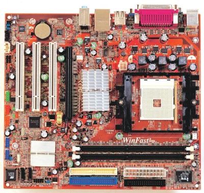 Лот: 801601. Фото: 1. Материнская плата Foxconn WinFast... Материнские платы