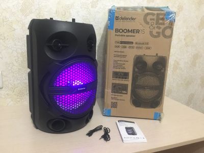 Лот: 20297112. Фото: 1. Большая Bluetooth колонка с радио... Портативные, беспроводные колонки