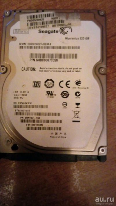 Лот: 13147753. Фото: 1. hdd seagate не исправно. Жёсткие диски