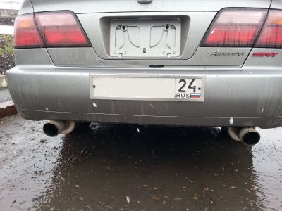 Лот: 4555934. Фото: 1. раздвоенный выхлоп Honda Accord... Выхлопная система