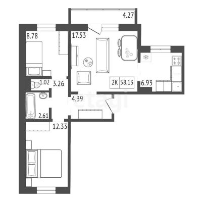 Лот: 20855313. Фото: 1. Продам 3-комн. 151 кв.м. Красноярск... Квартиры, студии