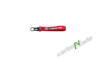 Лот: 17204359. Фото: 1. Брелок на карабине Lexus красный. Брелоки для ключей