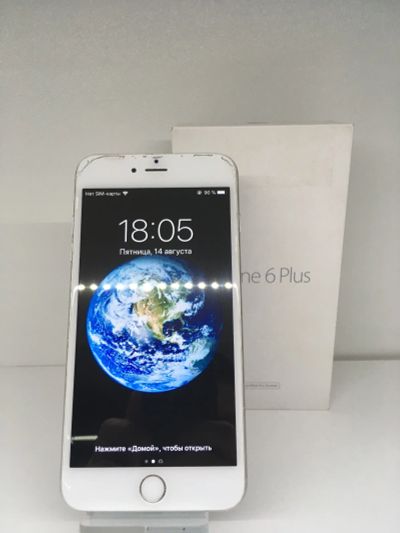 Лот: 16379607. Фото: 1. iPhone 6 Plus 64GB Silver. Чехлы, бамперы