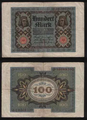 Лот: 25806777. Фото: 1. Банкнота Германии 100 марок 1920. Германия и Австрия