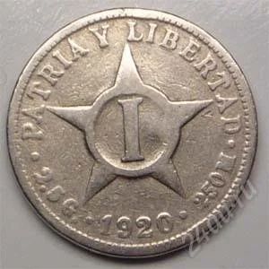 Лот: 1563969. Фото: 1. Куба. 1 сентаво 1920г. Америка
