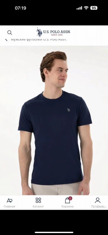 Лот: 25526808. Фото: 1. Футболка US Polo. Футболки, поло
