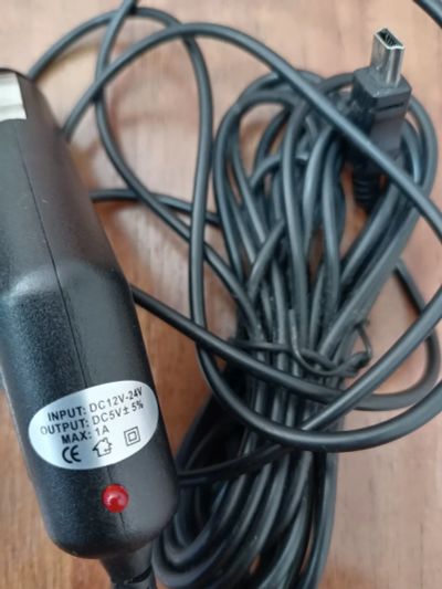 Лот: 25004010. Фото: 1. Адаптер 12-24в. - mini Usb 5V... Зарядные устройства, блоки питания, адаптеры сетевые для смартфонов