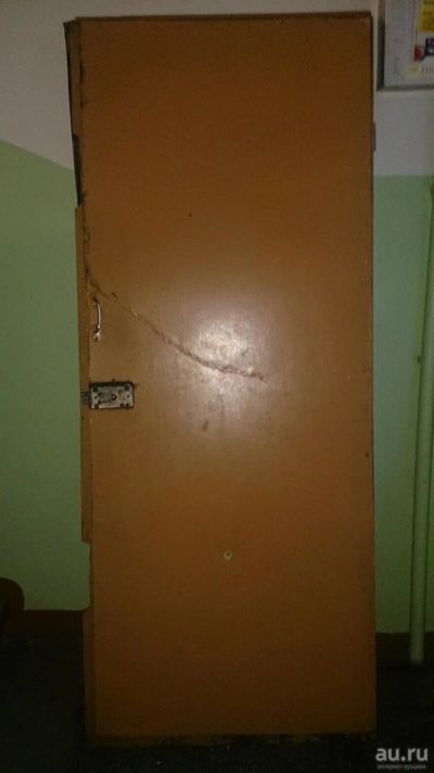 Лот: 9468350. Фото: 1. Дверь железная б/у, добросовестно... Двери входные