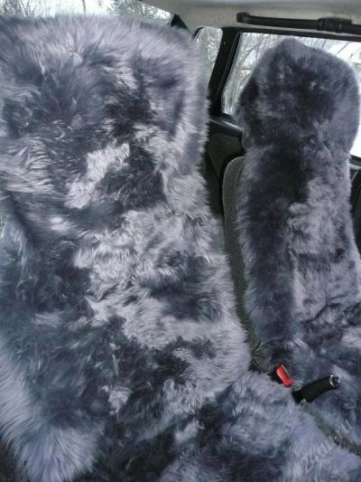 Лот: 83628. Фото: 1. накидки из овчины, серые, пр-во... Другое (авто, мото, водный транспорт)