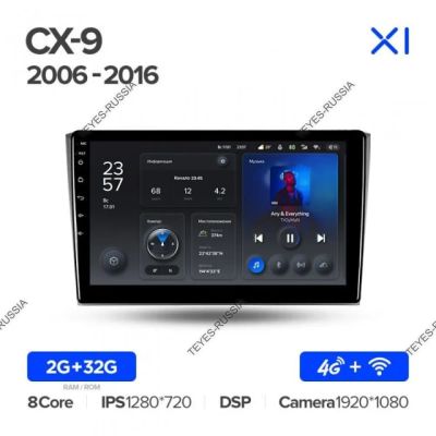 Лот: 20759446. Фото: 1. Магнитола Teyes X1 Mazda CX-9... Автомагнитолы