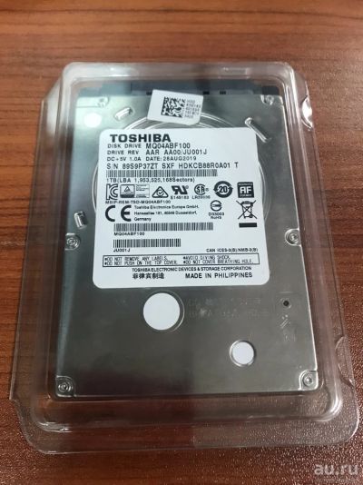 Лот: 17890683. Фото: 1. жёсткий диск Toshiba mq04ABF100. Жёсткие диски