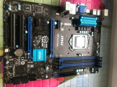 Лот: 16504652. Фото: 1. материнская плата MSI B85-G41... Материнские платы