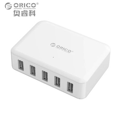 Лот: 9702393. Фото: 1. Зарядная станция ORICO на 5 USB... Зарядные устройства, блоки питания, адаптеры сетевые для смартфонов
