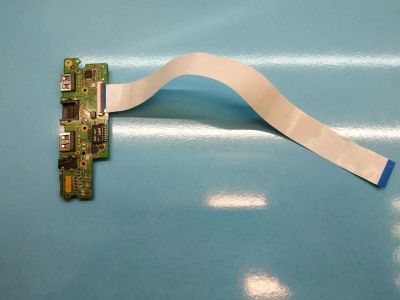 Лот: 20552139. Фото: 1. Б/У плата с разъёмами USB, LAN... Платы расширения, контроллеры, доп. порты