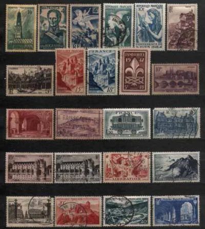 Лот: 25880788. Фото: 1. Франция 1941-50_027. Марки