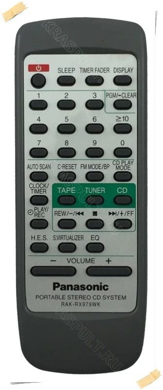 Лот: 15908724. Фото: 1. Пульт PANASONIC RAK-RX979WK. Пульты ДУ