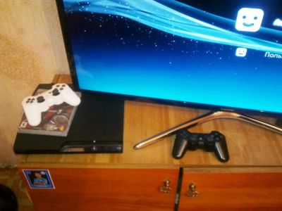 Лот: 4151142. Фото: 1. PlayStation 3, slim, 500гб (уже... Игровые приставки, консоли