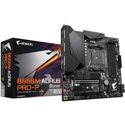 Лот: 18680239. Фото: 1. Материнская плата Gigabyte B550M... Материнские платы