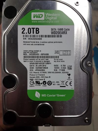 Лот: 10556726. Фото: 1. Жёсткий диск Western Digital 2Тб... Жёсткие диски (HDD)