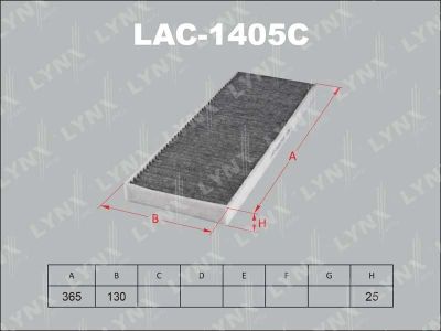 Лот: 13357044. Фото: 1. Lynx LAC-1405C Салонный фильтр. Расходные материалы