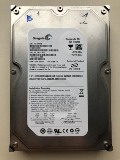 Лот: 8648769. Фото: 1. Неисправный SATA 320Gb разных... Жёсткие диски (HDD)