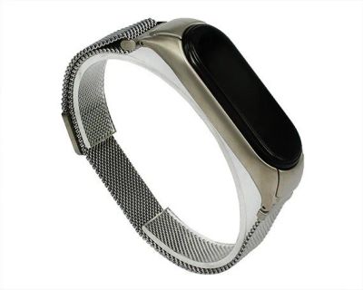 Лот: 20886223. Фото: 1. Ремешок Xiaomi Mi Band 5 Milanese... Смарт-часы, фитнес-браслеты, аксессуары