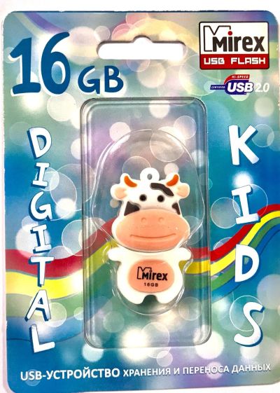 Лот: 15328449. Фото: 1. Флешка USB 16GB Mirex Cow Peach... USB-флеш карты