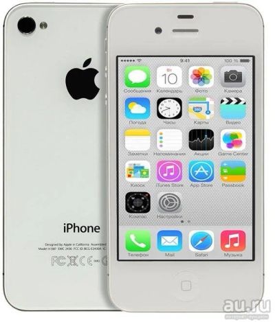 Лот: 8218638. Фото: 1. iPhone 4 16 gb белый как новый. Смартфоны