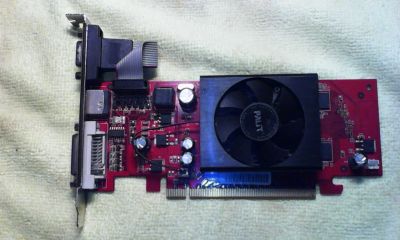 Лот: 6705420. Фото: 1. Видеокарта GeForce 8400GS 256M... Видеокарты