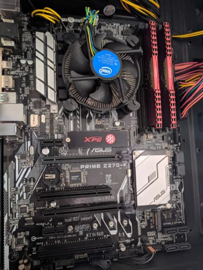 Лот: 15758711. Фото: 1. Asus z270-k + Pentium g3900. Материнские платы