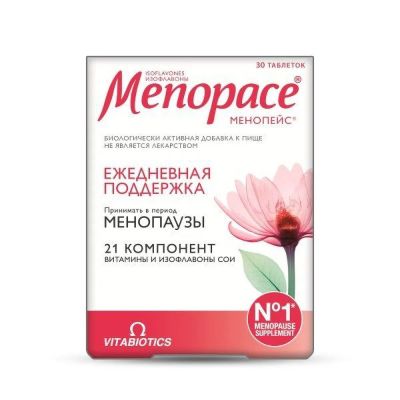 Лот: 24893816. Фото: 1. Менопейс Изофлавоны таб. 1118мг... Лекарства