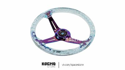 Лот: 21360457. Фото: 1. Руль "Пузырьки" голубой. Другое (автозапчасти)