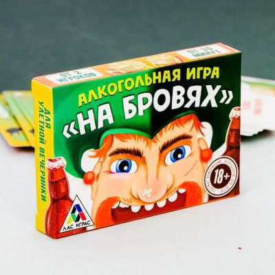 Лот: 16545636. Фото: 1. Настольная игра "На бровях". Настольные игры, карты