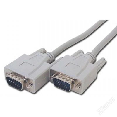 Лот: 1458434. Фото: 1. Кабель vga 1.5 (белый). Шлейфы, кабели, переходники