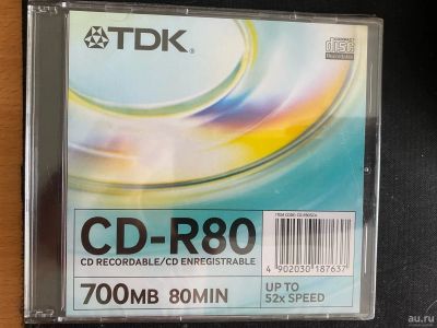 Лот: 17904768. Фото: 1. TDK CD-R 80 52x 4 шт. CD, DVD, BluRay