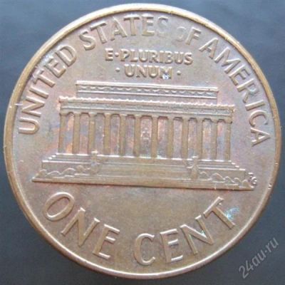 Лот: 1900162. Фото: 1. vz США 1 цент 1990 D. Америка