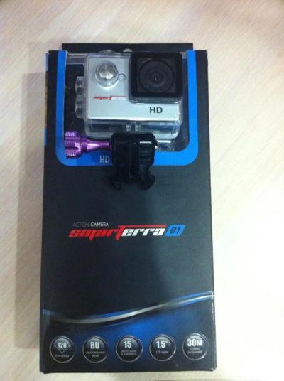 Лот: 8294722. Фото: 1. Экнш камера SmarTerra B1 + флешкарта... Экшн камеры