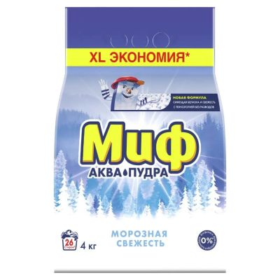 Лот: 24117797. Фото: 1. Стиральный порошок Миф, 4 кг... Бытовая химия