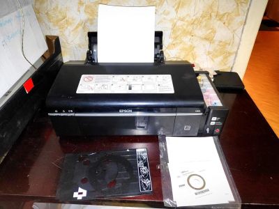 Лот: 14358660. Фото: 1. Принтер Epson L800 с СНПЧ. Картриджи, расходные материалы