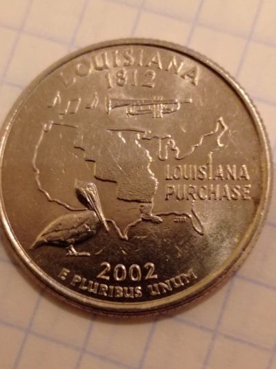 Лот: 11355062. Фото: 1. 25 центов 2002 год. Серии "Штаты... Америка
