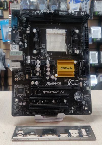 Лот: 20828385. Фото: 1. Мат. плата ASRock N68-GS4 FX/AM3... Материнские платы