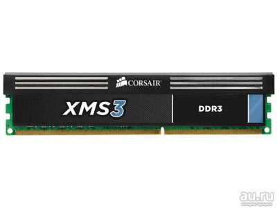 Лот: 17154128. Фото: 1. 4Gb DDR3 Corsair XMS3 CMX8GX3M2A1600C9... Оперативная память