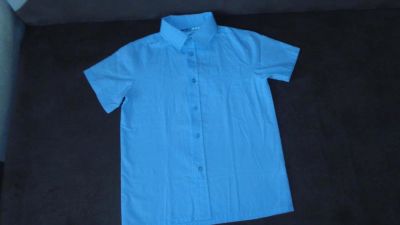 Лот: 10066093. Фото: 1. Рубашка с коротким рукавом р.134. Рубашки, блузки, водолазки