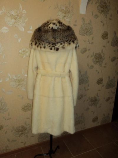 Лот: 9716071. Фото: 1. Норковая Шубка С Капюшоном Рысь... Верхняя одежда