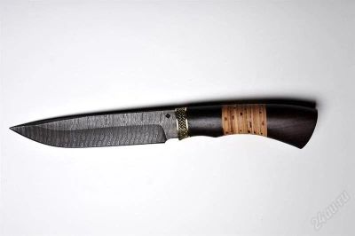 Лот: 1571615. Фото: 1. Нож "Секач" дамасская сталь (Венге... Ножи, топоры