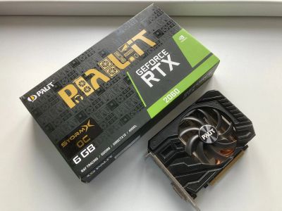 Лот: 25552354. Фото: 1. Видеокарта Palit RTX 2060 stormx... Видеокарты